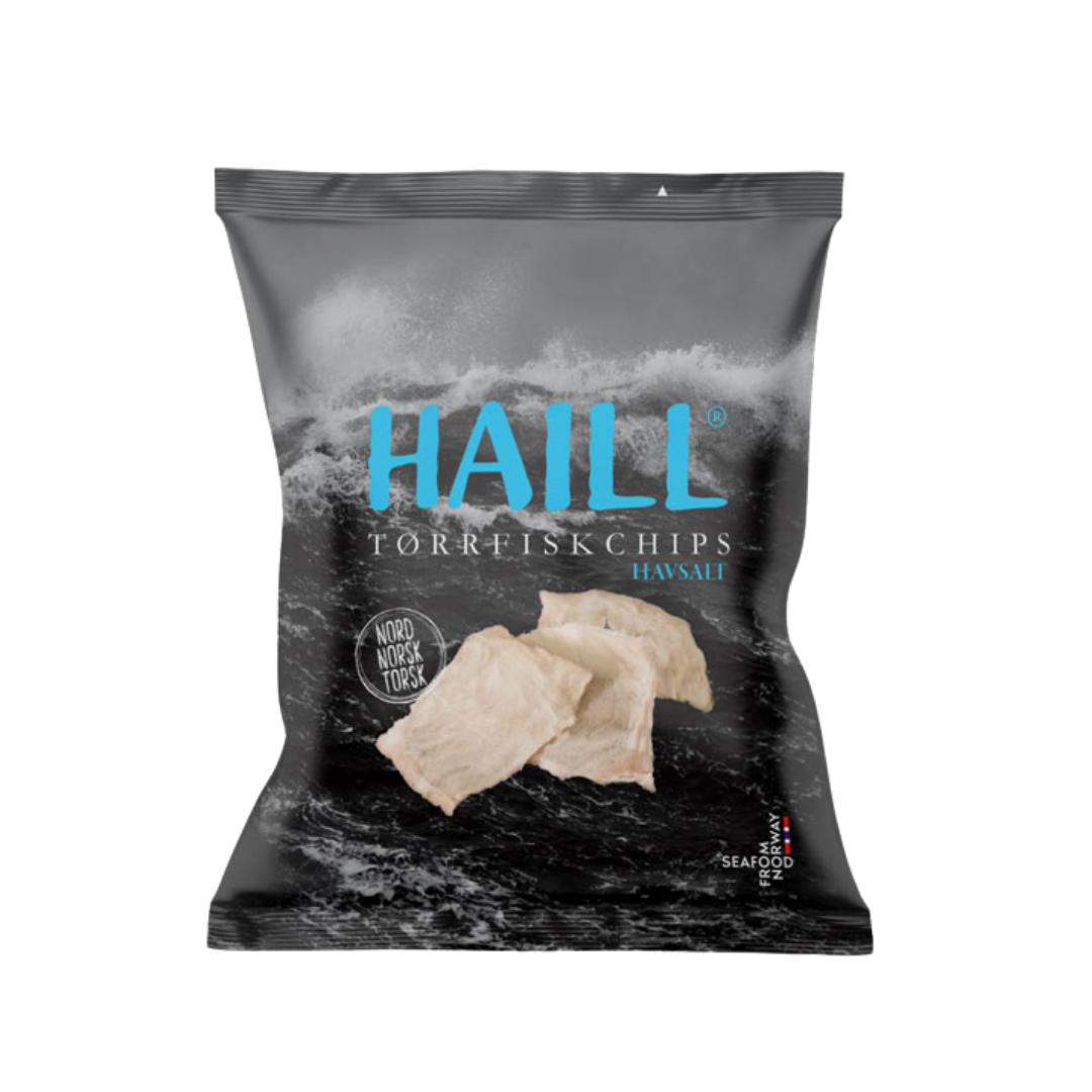 Haill tørrfiskchips 30 g - torrfisk.no