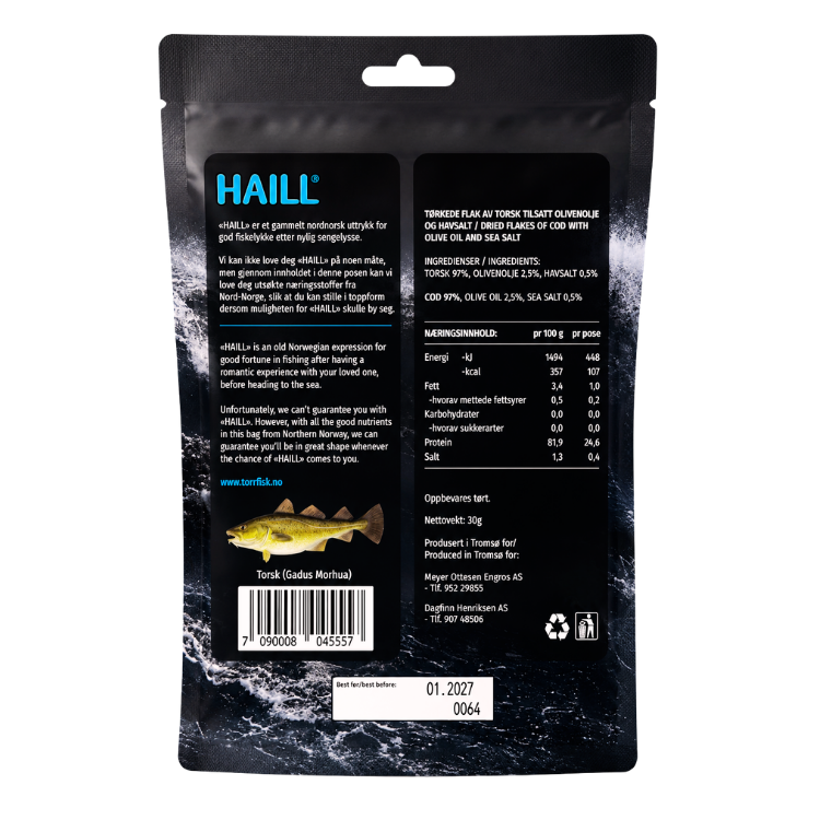 HAILL Tørrfiskchips Havsalt - Bilde 2