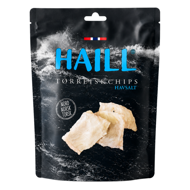 HAILL Tørrfiskchips Havsalt